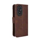 For Honor 200 5G Skin Feel Calf Texture Card Slots Leather Phone Case(Brown) - 3