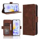 For Honor X60i 5G Skin Feel Calf Texture Card Slots Leather Phone Case(Brown) - 1