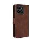 For Honor Play 60 Plus Skin Feel Calf Texture Card Slots Leather Phone Case(Brown) - 3