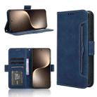 For Honor Magic7 Skin Feel Calf Texture Card Slots Leather Phone Case(Blue) - 1