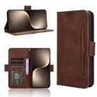 For Honor Magic7 Skin Feel Calf Texture Card Slots Leather Phone Case(Brown) - 1
