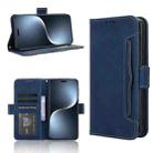 For Honor Magic7 Pro Skin Feel Calf Texture Card Slots Leather Phone Case(Blue) - 1