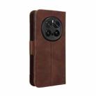 For Honor Magic7 Pro Skin Feel Calf Texture Card Slots Leather Phone Case(Brown) - 3