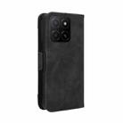 For Honor X5b 4G Skin Feel Calf Texture Card Slots Leather Phone Case(Black) - 3