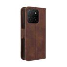 For Honor X5b 4G Skin Feel Calf Texture Card Slots Leather Phone Case(Brown) - 3