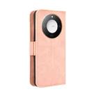 For Honor X60 5G / X9C Smart Skin Feel Calf Texture Card Slots Leather Phone Case(Pink) - 3