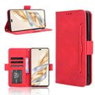 For Honor X60 Pro 5G / X9C 5G Skin Feel Calf Texture Card Slots Leather Phone Case(Red) - 1