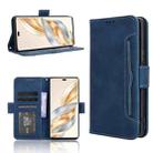 For Honor X60 Pro 5G / X9C 5G Skin Feel Calf Texture Card Slots Leather Phone Case(Blue) - 1