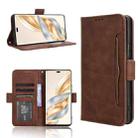 For Honor X60 Pro 5G / X9C 5G Skin Feel Calf Texture Card Slots Leather Phone Case(Brown) - 1