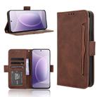 For Honor 300 5G Skin Feel Calf Texture Card Slots Leather Phone Case(Brown) - 1