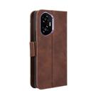 For Honor 300 5G Skin Feel Calf Texture Card Slots Leather Phone Case(Brown) - 3