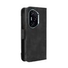 For Honor 300 Pro 5G / 300 Ultra 5G Skin Feel Calf Texture Card Slots Leather Phone Case(Black) - 3
