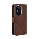 For Honor 300 Pro 5G / 300 Ultra 5G Skin Feel Calf Texture Card Slots Leather Phone Case(Brown) - 3