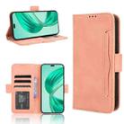 For Honor X8c 4G Skin Feel Calf Texture Card Slots Leather Phone Case(Pink) - 1