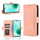 For Honor 400 Lite Skin Feel Calf Texture Card Slots Leather Phone Case(Pink) - 1