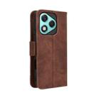 For Honor 400 Lite Skin Feel Calf Texture Card Slots Leather Phone Case(Brown) - 3