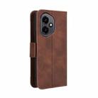For Honor 400 Skin Feel Calf Texture Card Slots Leather Phone Case(Brown) - 3