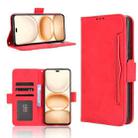 For Honor Power 5G Skin Feel Calf Texture Card Slots Leather Phone Case(Red) - 1