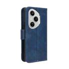 For Honor 400 Pro Global 160.8mm Skin Feel Calf Texture Card Slots Leather Phone Case(Blue) - 3