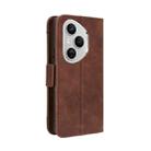 For Honor 400 Pro Global 160.8mm Skin Feel Calf Texture Card Slots Leather Phone Case(Brown) - 3