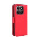 For Honor 400 Smart 5G Skin Feel Calf Texture Card Slots Leather Phone Case(Red) - 3