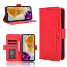 For Samsung Galaxy F15 / M15 5G Skin Feel Calf Texture Card Slots Leather Phone Case(Red) - 1