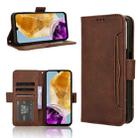 For Samsung Galaxy F15 / M15 5G Skin Feel Calf Texture Card Slots Leather Phone Case(Brown) - 1