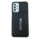 For Samsung Galaxy A53 5G Solid Color Metal Buckle Card Slots Bag Phone Case(Black) - 2
