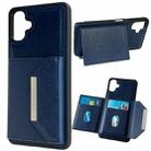 For Samsung Galaxy A06 4G / 5G Solid Color Metal Buckle Card Slots Bag Phone Case(Blue) - 1