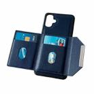 For Samsung Galaxy A06 4G / 5G Solid Color Metal Buckle Card Slots Bag Phone Case(Blue) - 3
