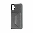 For Samsung Galaxy A06 4G / 5G Solid Color Metal Buckle Card Slots Bag Phone Case(Grey) - 2