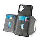 For Samsung Galaxy A06 4G / 5G Solid Color Metal Buckle Card Slots Bag Phone Case(Grey) - 3