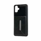 For Samsung Galaxy A06 4G / 5G Solid Color Metal Buckle Card Slots Bag Phone Case(Black) - 2