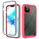 For iPhone 12 Pro Max Starry Sky Solid Color Series Shockproof PC + TPU Protective Case(Red) - 1