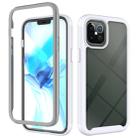 For iPhone 12 Pro Max Starry Sky Solid Color Series Shockproof PC + TPU Protective Case(White) - 1