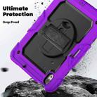 For iPad Air 11 2024 Silicone Hybrid PC Tablet Case with Shoulder Strap(Purple) - 3