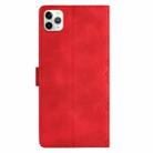 For iPhone 11 Pro Max Cherry Blossom Butterfly Skin Feel Embossed PU Phone Case(Red) - 3