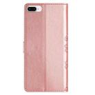 For iPhone 8 Plus / 7 Plus Cherry Blossom Butterfly Skin Feel Embossed PU Phone Case(Rose Gold) - 3