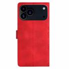 For iPhone 17 Pro Max Cherry Blossom Butterfly Skin Feel Embossed PU Phone Case(Red) - 3