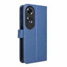 For OPPO A60 4G Diamond Texture Leather Phone Case(Blue) - 3