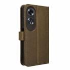 For OPPO A60 4G Diamond Texture Leather Phone Case(Brown) - 3