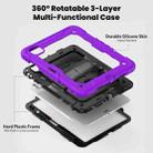 For iPad Pro 11 2024 Silicone Hybrid PC Tablet Case with Shoulder Strap(Purple) - 2