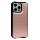 For iPhone 16 Pro Max Solid Color Metal Buckle Card Slots Bag Phone Case(Rose Gold) - 2