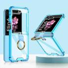 For Samsung Galaxy Z Flip6 GKK Airbag Ring Full Coverage Phone Case(Blue) - 1