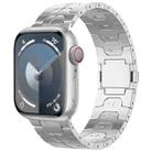 For Apple Watch Series 9 45mm Magnetic Buckle Titanium Alloy Watch Band(Silver) - 1