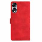 For Honor 70 Cherry Blossom Butterfly Skin Feel Embossed PU Phone Case(Red) - 3