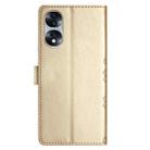 For Honor 70 Cherry Blossom Butterfly Skin Feel Embossed PU Phone Case(Gold) - 3