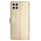 For Honor X8 / X30i Cherry Blossom Butterfly Skin Feel Embossed PU Phone Case(Gold) - 3