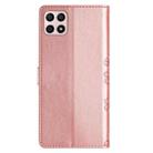 For Honor X8 / X30i Cherry Blossom Butterfly Skin Feel Embossed PU Phone Case(Rose Gold) - 3