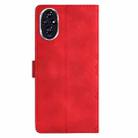 For Honor 200 Cherry Blossom Butterfly Skin Feel Embossed PU Phone Case(Red) - 3